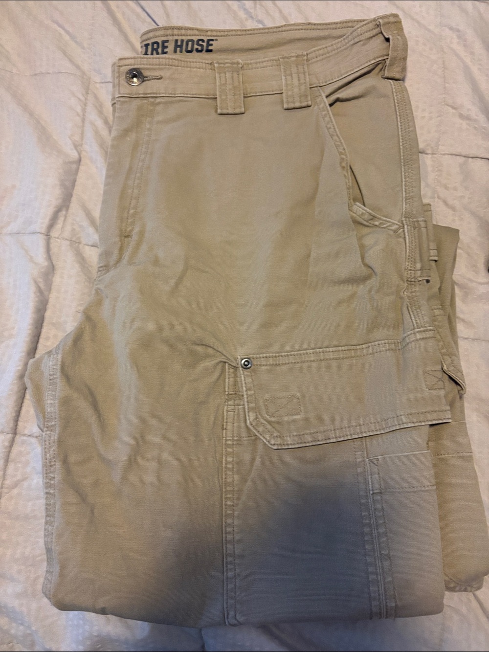 Duluth Trading Co Tan Cargo Work Pants